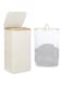 TAME Laundry Basket with Lid, 110L Large Laundry Hamper with Handle and Lid, Clothes Hampers for Laundry, Collapsible Clothes Bag Laundry Hamper for Bedroom, Bathroom, Dorm, Laundry Room (Beige)