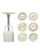 6 PCS Moon Cake Mold, Mooncake Cookie Mold with 6 Pcs Flower pattern DIY Decoration Press Cake Cutter for for Kitchen Baking
