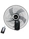 FLEXY&reg; 16 Inch Wall-Mounted Electric Fan With Remote And Timer   For Home, Office, Dorms, Gyms And Grow Tents   180 Degree Oscillating 3 Speeds Metal Wall Fan   With Wall Mount