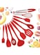 Tazweeq Kitchen Utensil Set,10pcs Kitchen Tools &amp; Gadgets Silicone Cooking Utensils,Heat-Resistant Non-Stick Cooking Set,Turner,Whisk, Spoon,Brush,spatula,Ladle Slotted turner Tongs Pasta Fork