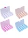 JZS Jewelry Storage Box 15 Square Meters of PP Material Detachable Partition Storage Box, Jewelry Box Suitable for Storing Earrings, Rings, Pearls, Etc, 4PCS