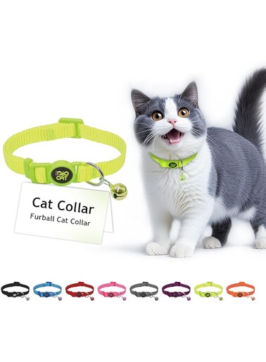 Doco Signature Cat Collar1 x 19-31 cm - XS (DCAT001) Color - Lemon