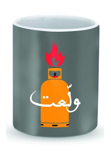 Premium Getting Hotter Designer Mug Black/Orange/Red