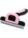 Pet Grooming Brush, Professional Deshedding Tool 100mm Stainless Steel Blade Reduces Shedding
