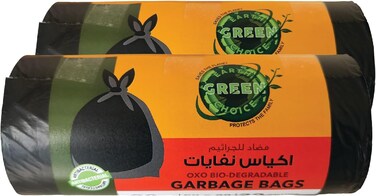 Green Choice Garbage Bags Twin Pack Roll, 50 Gallons Large, 40 Bags