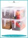 Fridge Organizer Containers 4PCS, Clear Plastic Refrigerator Storage Boxes with Lids and Handle, Large 5L Stackable Containers (31&Atilde;&mdash;25&Atilde;&mdash;15.5cm)