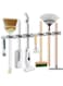 IMILLET Broom and Mop Holder Wall Mounted Broom Holder Stainless Steel Mop Holder Self Adhesive Heavy Duty Hooks Storage Organizer for Laundry Room Garden Garage Closet Kitchen &iuml;&frac14;&Euml;&dagger;2 Pack&iuml;&frac14;&acirc;&euro;&deg;