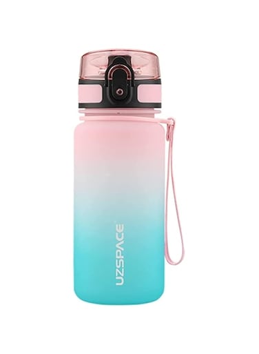 Water Bottle for kids BPA Free USA Tritan Leakproof 350ml (350ml, Pink and Green)