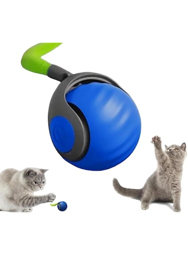Speedy Tail 2.0,Speedy Tail Cat Toy,2025 New Generation Interactive Cat Toy,Interactive Cat Toys for Indoor Cats,Smart Interactive Cat Toy Ball,Automatic Moving Cat Toy Ball