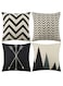 Pillow Covers, Modern Pattern Linen Square Pillow Cushion Case for Sofa Couch Bed Home Outdoor Car