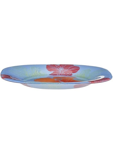 Luminarc Opal Hibiscus Dessert Plate, Blue, De9868