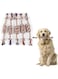 PETSARY 4 Pcs Rope Shape Cotton Sturdy Teething Dog Toy - Braided Knots Rope Dog Snack Toy - Interactive Chew Tug Rope Indestructible Toy - Soft Bite Molar Teeth for Aggressive Chewers - 25 cm