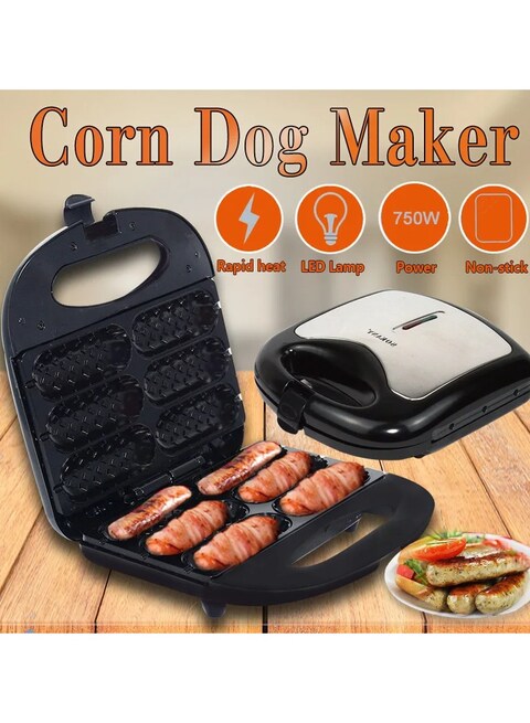 Buy Hot Dog Waffle Maker Corn Dog Waffle Machine With Non Stick Coating Plate Hot Dog Maker Toaster Make 6 Corn Dogs Corn Dog Waffle Machine Make Corn Dog In Minutes Easy To