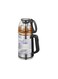 Electric tea Maker on stand, 2L Glass kettle with 1L Glass tea pot