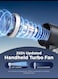 Portable Handheld Turbo Fan, Hand Fan with Air Turbo Tech Cooling Fan for Outdoor Activities, Travel, Working