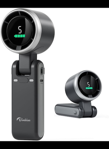 Portable Handheld Turbo Fan, Hand Fan with Air Turbo Tech Cooling Fan for Outdoor Activities, Travel, Working