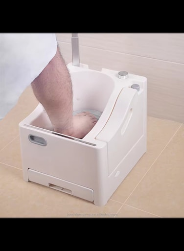 Radiotronics Wudu foot washer bathroom Automatic wudu washer Muslim Prayer Wudu basin patented water saving wudumate