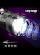 Super Bright 12000 Lumens Rechargeable Handheld Torch Zoomable Waterproof Torch Lamp 5 Modes Flashlight for Camping Hiking Fishing Hunting