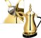 Golden Electric Arabic Coffee &amp; Tea Maker   1 Liter 1000 Watt   Elegant Design &amp; Golden Color.