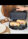 3-In-1 Snack Maker - Sandwich Toaster, Waffle Maker, Panini Press Grill, Includes Removable Extra Large Deep Fill Hot Plates.