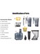 Plastic &amp; Stainless Steel Electric Citrus Juicers Juice Extractor Black