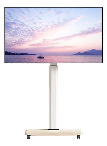 Movable Tv Stand For 37-75 Inch Lcd Led Flat Panel Curved Screen Tv Rolling Tv Stand Mobile Holds Up To 88 Lbs Portable Tv Stand Rolling Floor Tv Stand Max Vesa 600x400mm