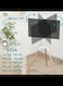 Tripod TV Stand, Tripod Easel TV Stand for 32-65 inch LED LCD Flat Curved Screen, Height-Adjustable Studio TV Display Stand with 140&deg; Swivel for Living Room, Bedroom, or Corner TV Stand