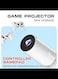 Mini Game Video Projector 4K/HD/3D Supported WiFi 6, Bluetooth 5.4, Android 11, Auto Keystone for Home Theater/Play Games