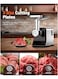 Radiotronics Electric Meat Grinder, Sausage Stuffer Maker, Heavy Duty Meat Mincer with Stainless Steel Cutting Blade, 3 Grinding Plates, 1 Sausage Maker & Kubbe Kit for Home Kitchen Use