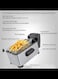 3 Litre Deep Fat Fryer Stainless Steel Deep Fryer, Temperature Controls Detachable Basket Easy Clean Ergonomic Cool Touch Handle for Home, Commercial Restaurant 2500W