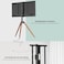 Easel TV Stand Mount Height Adjustable with Swivel and Tilt, Maximum Load: 35KG, Tripod TV Floor Stand for Universal 32-60In TVs.
