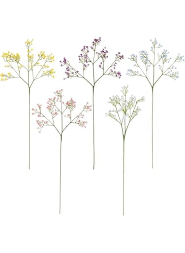 10 pcs Artificial Baby Breath Flowers Mix Gypsophila Bouquets Real Touch Flowers for Wedding Party Home Decoration