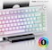 لوحة مفاتيح الألعاب اللاسلكية ثلاثية الأوضاع بإضاءة RGB من Cybeart Nighthawk 75 - TKL - أبيض