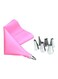Baby Stainless Steel Pastry Nozzles For Cream Pink Sheet(31.5), Tips(6x1.8x3)
