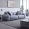 Karnak Baldwin 2 Seater Leather Sofa - Light Grey