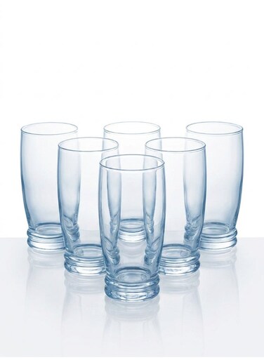 Cortina 6 Piece Tumbler 330ml Drinking Set For Juice, Water, Soft Drinks, Hard Drink, Hot Beverages