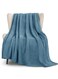 soft coral fleece blanket Comfortable, fluffy and lightweight Suitable for sofas Bedroom blanket,180*200cm, blue-gray