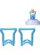 2 Pcs Drinking Water Bottle Handle,Fit 5 Gallon Water Bottle Caps(Blue)