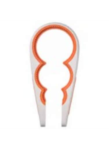 Jar opener off white bright orange 21 cm