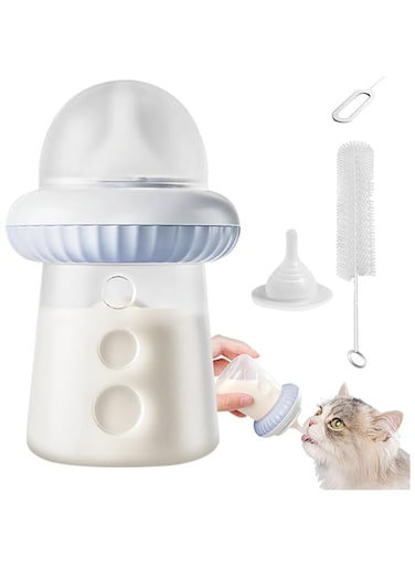 Kitten Bottles For Nursing   Anti-Choking Puppy Feeder - Silicone Feeding Nipple, Ergonomic, Detachable Design Kitten Feeding Bottle For All Breed Of Kittens, Rabbits, Squirrel