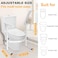 Toilet Safety Rails,Toilet Rails Heavy Duty (520 lbs) Hand Rail,Toilet Seat Riser with Handles