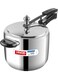 5.5Liters Stainless Steel Inner Lid Pressure Cooker - 5.5 Litre   Sandwich Bottom Cooker   Induction and Gas Base   ISI and CE Certified silver