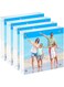 JEFHOMKIT 4x4 Acrylic Picture Frame,4 Pack Acrylic Frame,Clear Acrylic Photo Frames,20% Thicker Block Frame,Double Sided Magnetic Photo Frames,Frameless Transparent Picture Frames for Desktop Display