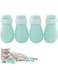 4pcsCat Anti-scratch Boots Rubber Nail Cover Precaution Scratch Gloves Cat Paw Protection Bathing Precaution for Cat Injection Dog Boots Puppies and Kittens at Home Shaving Testing Treatment