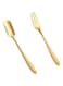 MBBITL Dessert Forks Spoon Set, Gold 20 Forks &amp; 20 Spoons for Tea Coffee, Salad Fruit Forks Seafood Forks Food Server Set