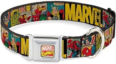 Buckle-Down DC-WAV042-S AVA Marvel Comics Dog Collar, Small/9-15