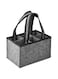 TERRIFI Felt Wine Tote Bag for 6 Bottles - Portable Bottle Wine Carrier with Divider - Reusable Wine Storage Bag Felt Bags - Wine Bottle Holder Bag for Picnic Camping Travel Party (24x15x15cm)