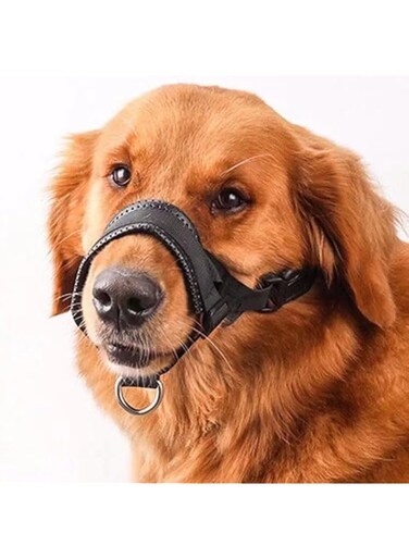 Dog Muzzle for Small, Medium, Large Dogs Prevent from Biting, Barking and Chewing, Adjustable Loop(Black) (XL)