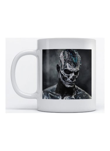 Mug Skull Mask for Coffee and Tea White