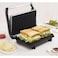 2-in-1 Non-Stick Panini Press &amp; Sandwich Maker - 750W Quick Heating with Cool-Touch Handle
